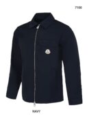 MONCLER ZIP UP SHIRT JACKET | Navy