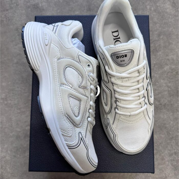 Dior | B30 White Suede Schoenen
