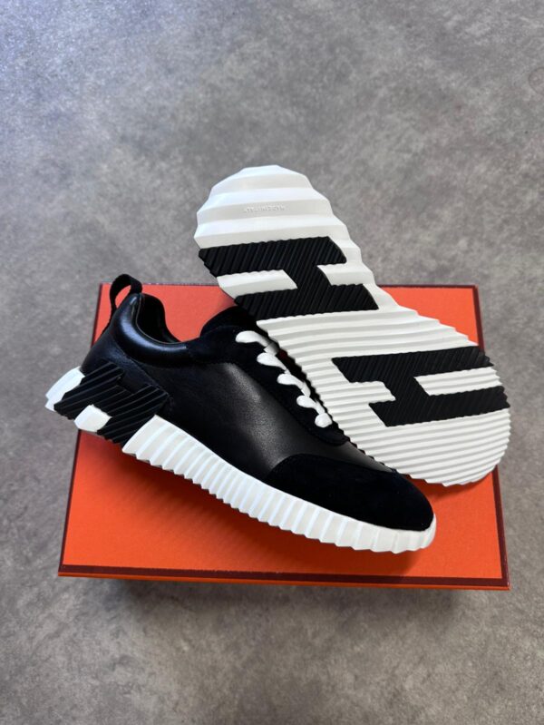 Hermes |  White Black Leer Schoenen