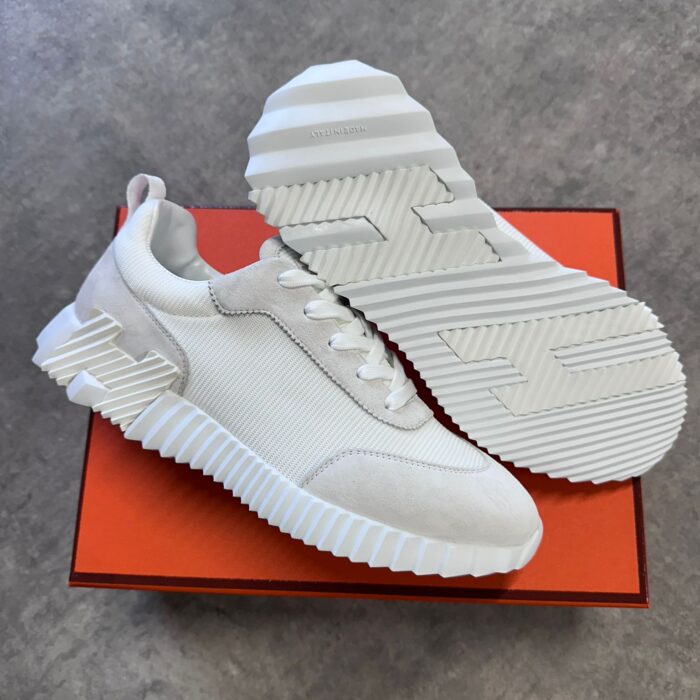 Hermes | White Suede Schoenen