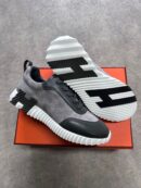 Hermes Bouncing Sneakers - Grey and Black, 39