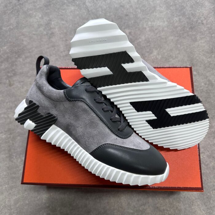 Hermes | Grey & Black Bouncing Sneakers